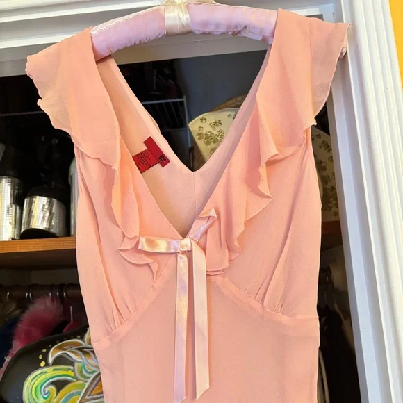 Vintage Y2K Silk Dress - Picture 3 of 6